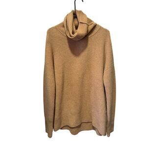 Theory Merino Wool Blend Cowl Neck Tunic Oversized Sweater